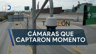 Cámaras que captaron momento exacto de impacto de camioneta contra aficionados de Rayados [upl. by Doownil]