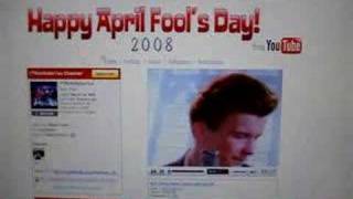 Youtube April Fools Day Rick Rolld [upl. by Tiga]