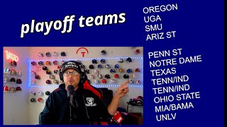 COLLEGE FOOTBALL PLAYOFF BRACKET PREDICTIONS  CONFERENCE CHAMPIONSHIP WEEK [upl. by Enad]