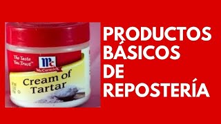 Productos Básicos de Repostería [upl. by Edward]