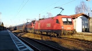 Raubling  MeridianZüge  railjets zusätzliche rote ÖBB 1116 [upl. by Ahsel]