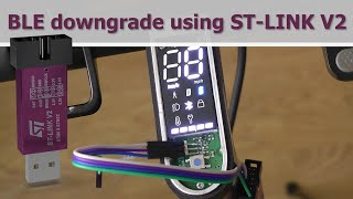 Xiaomi scooter 1S BLE157 downgrade using stlink [upl. by Akinar]