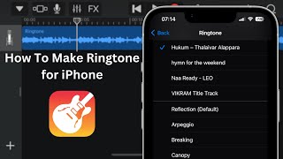 How To Make Ringtone for iPhone using GarageBand 2022 [upl. by Duong414]