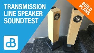 Transmission Line Speaker Build SOUND TEST  by SoundBlab [upl. by Mcgruter]