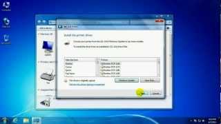 How to add a network printer using Windows 7 [upl. by Anagnos]