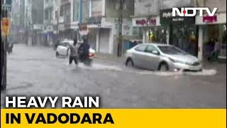 Record Rain In Vadodara Schools Shut Today Airport Closed Trains Hit [upl. by Etteb]