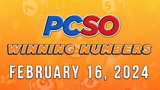 P129M Jackpot Ultra Lotto 658 2D 3D 4D and Mega Lotto 645  February 16 2024 [upl. by Drageruaeb]