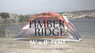 Timber Ridge Tents 14 x 8 Dome Tent Set Up [upl. by Bresee]