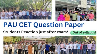 PAU CET Question Paper Discussion  BSc Agriculture Entrance Vlog  PAU CET Result Out Of Syllabus [upl. by Parris917]