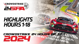 Highlights  Hours 118  Crowdstrike 24 Hours of Spa  Fanatec GT Europe 2024 [upl. by Alleciram360]