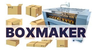 Cardboard Box Making Machine  Boxmaker [upl. by Azial]