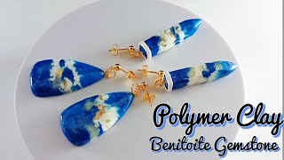 HOW TO MAKE GEMSTONES OUT OF CLAY  BENITOITE  LOVICRAFT [upl. by Yhtrod]