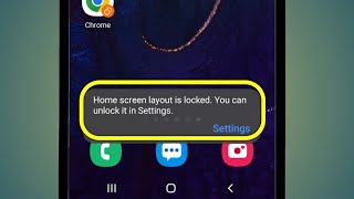 Home Screen Layout Is Locked You Can Unlock It In Settings [upl. by Hartley]