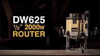 DW625 2000W Half Inch Router From DEWALT [upl. by Barnaba]