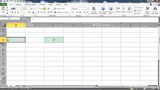 Palomita o checkmark en Excel [upl. by Acnairb]