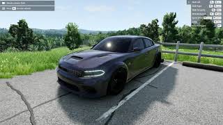 BeamNG  Custom Dodge Charger WideBody Scat Pack Cruise [upl. by Veats]