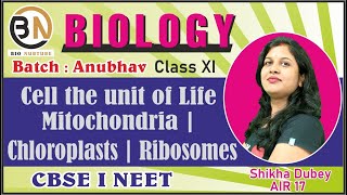 CELL THE UNIT OF LIFEMITOCHONDRIA CHLOROPLASTS RIBOSOMES CLASS XI BIOLOGY NEET 2025 [upl. by Weikert]