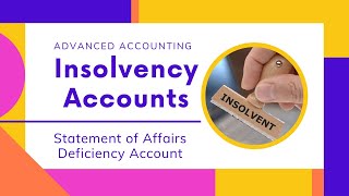 Insolvency Accounts  Statement of Affairs  Deficiency Account  Advanced Accounting  Md Azim [upl. by Ahserkal]