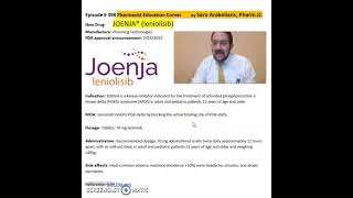 JOENJA® leniolisib treatment of activated phosphoinositide 3kinase delta PI3Kδ syndrome [upl. by Kati]