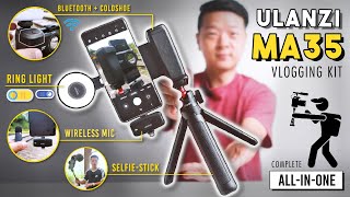 Ulanzi MA35 Review  The 80 AllInOne Camera Grip  LM19 Fill Light  V6 Wireless Microphone [upl. by Oznerol]