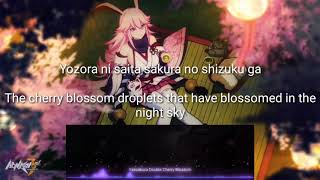 Yae Sakura Theme  YaeZakura Double Cherry Blossom  With English Lyrics Honkai Impact 3 [upl. by Atinob]