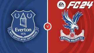 Everton vs Crystal Palace  Premier League  FC 24 [upl. by Mizuki]