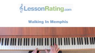 How to Play Walking in Memphis on the Piano [upl. by Eissahc]