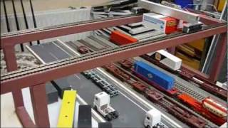 Containerkran Eigenbau in HO Teil 1 voll funktionsfähig [upl. by Ailito]