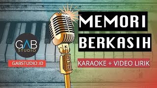 Memori Berkasih Karaoke  Video Lirik Piano Version [upl. by Akeinahs287]