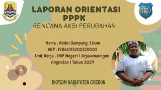 RENCANA AKSI PERUBAHAN ABDUL GAMPANG S Hum [upl. by Persis]