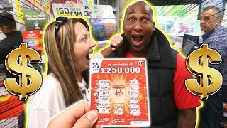 FAKE LOTTERY TICKET PRANK 250000 THEY TRIED TO CLAIM IT [upl. by Nybor234]