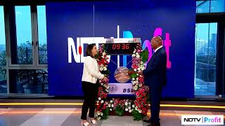 NDTV Profit Launch  Anil Agarwal Rings The BSE Bell [upl. by Htiekel]