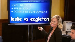 complete buffoonery  leslie knope vs eagleton  Parks amp Recreation  Comedy Bites [upl. by Cyprus6]