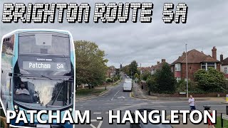 Brighton Bus Route 5A Patcham  Hangleton [upl. by Eiramyelhsa332]