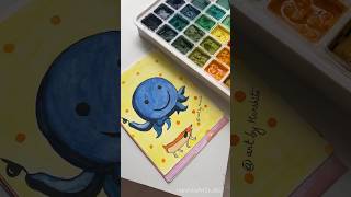 Oswald cartoon Gouache painting ✨shorts painting [upl. by Aettam]