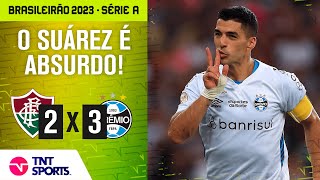 SUÁREZ FAZ GOL DE CAVADINHA E GRÊMIO TERMINA EM 2º NO BRASILEIRÃO  FLUMINENSE 2 X 3 GRÊMIO [upl. by Bowler]