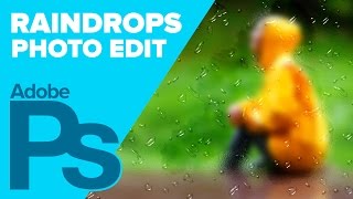 How to Create Raindrops on a Frosted Window in Photoshop [upl. by Akinam84]