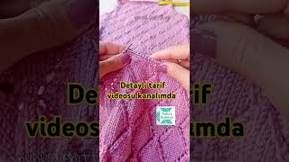 Tutorial video is on my channel knitsweater örgümodelleri knitting örgü [upl. by Bethezel]