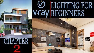 VRAY LIGHTING TUTORIAL 3DS MAX TUTORIAL IN HINDI CHAPTER 2 [upl. by Merill]