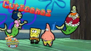 The SpongeBob SquarePants Movie Game GBA  All Cutscenes 4K [upl. by Matusow]