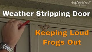 How To Keep Frogs Out Of French Doors With Weather Stripping [upl. by Liss]