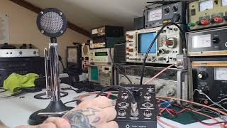 Scratchy Astatic D104 TUP9 microphone when keying up [upl. by Wane]