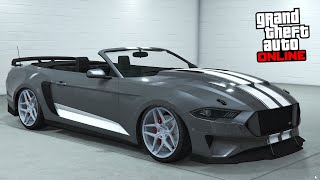 GTA 5 Online  Vapid Dominator GT Ford Mustang GT Convertible  DLC Vehicle Customization [upl. by Aihtnis71]