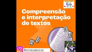 INTERPRETAÃ‡ÃƒO DE TEXTOS PARA CONCURSOS  AULA DE PORTUGUÃŠS  AULA 01 ðŸ“š [upl. by Adnarrim]