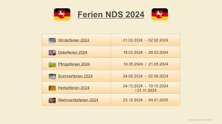 Ferien NDS 2024 [upl. by Westerfield]