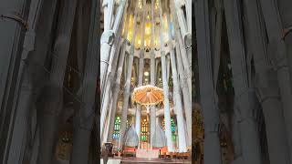 Amazing Sagrada Familia inside [upl. by Eenal]