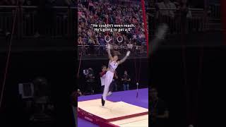 Judge was using a different rulebook😳 gymnastics judge simonebiles fall perfect10 [upl. by Sirromed]