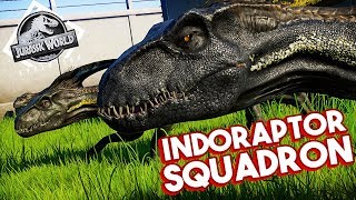 INDORAPTOR SQUAD IN THE DINOSAUAR MAZE  Jurassic World Evolution Dinosaur Maze [upl. by Misty]