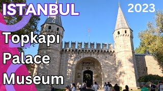 Istanbul Topkapi Palace Museum Walking Tour September 2023 53K 60fps [upl. by Bocoj]