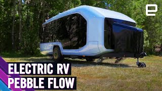 Pebble Flow first look at CES 2024 Allelectric RV for the EV age [upl. by Etnasa222]